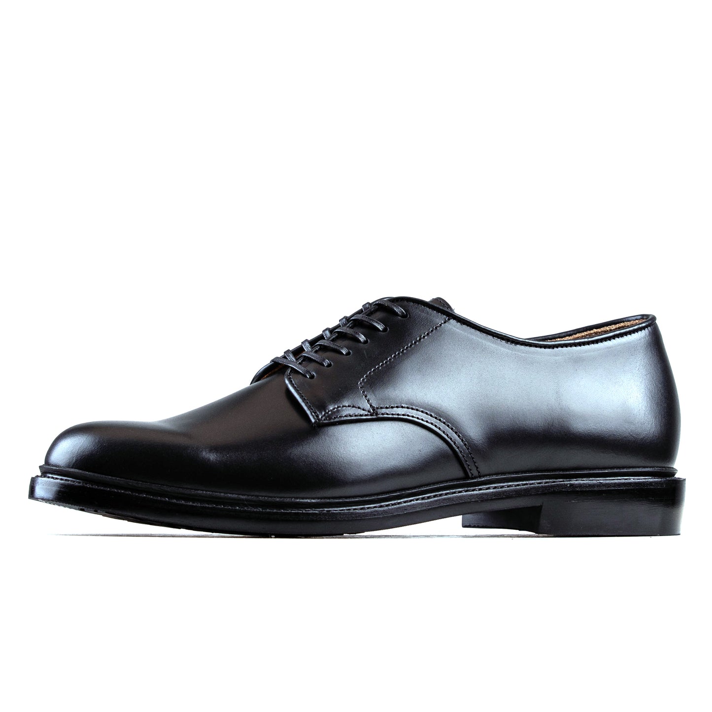 Plain Toe Shoe - luosjiet®shoes -  Black OTA Cowhide