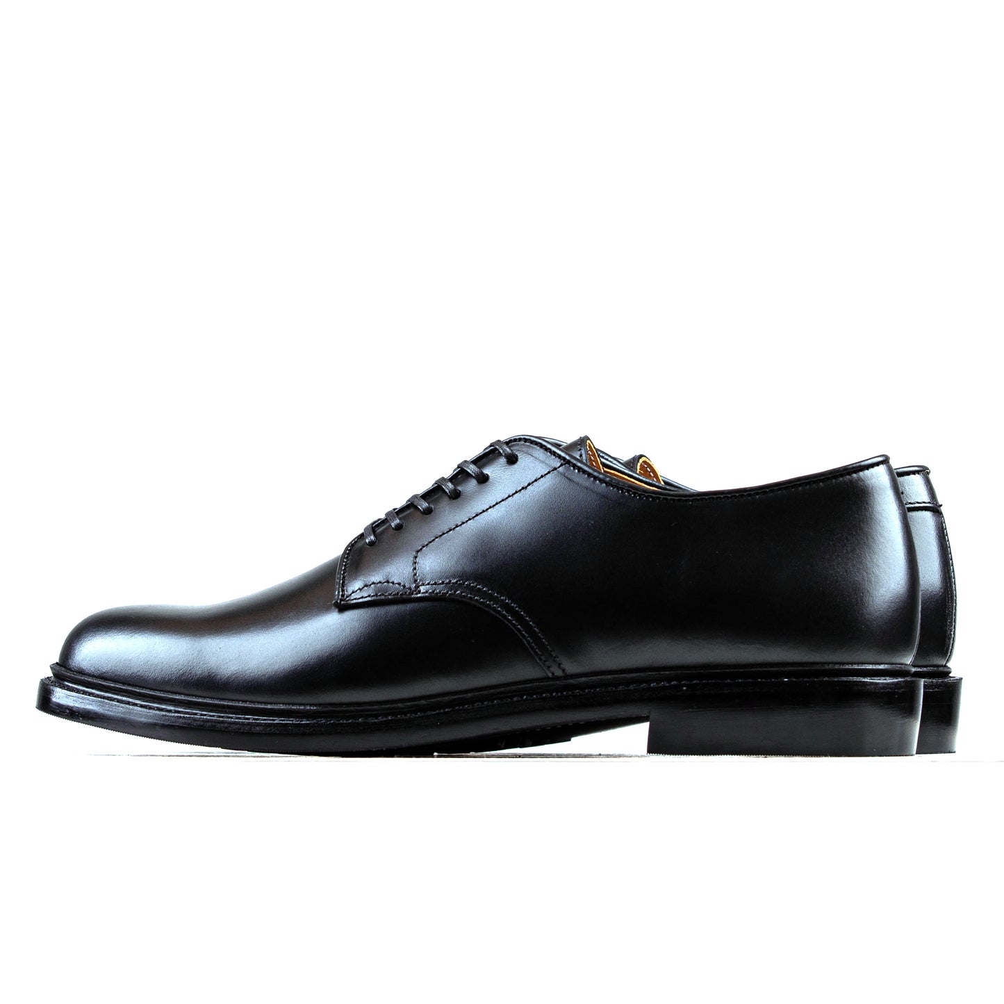 Plain Toe Shoe - luosjiet®shoes -  Black OTA Cowhide