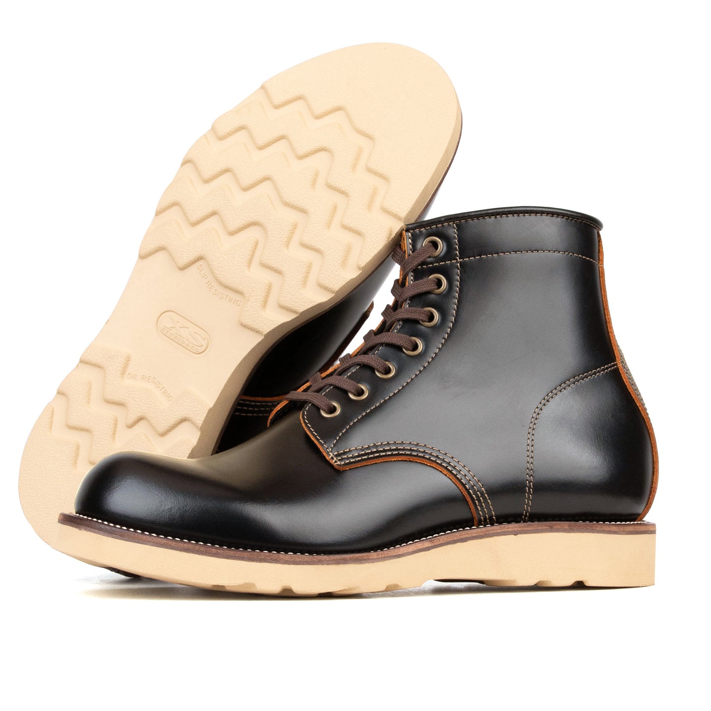 City Railway Boot -luosjiet®boots - Black TeaCore OTA Cowhide