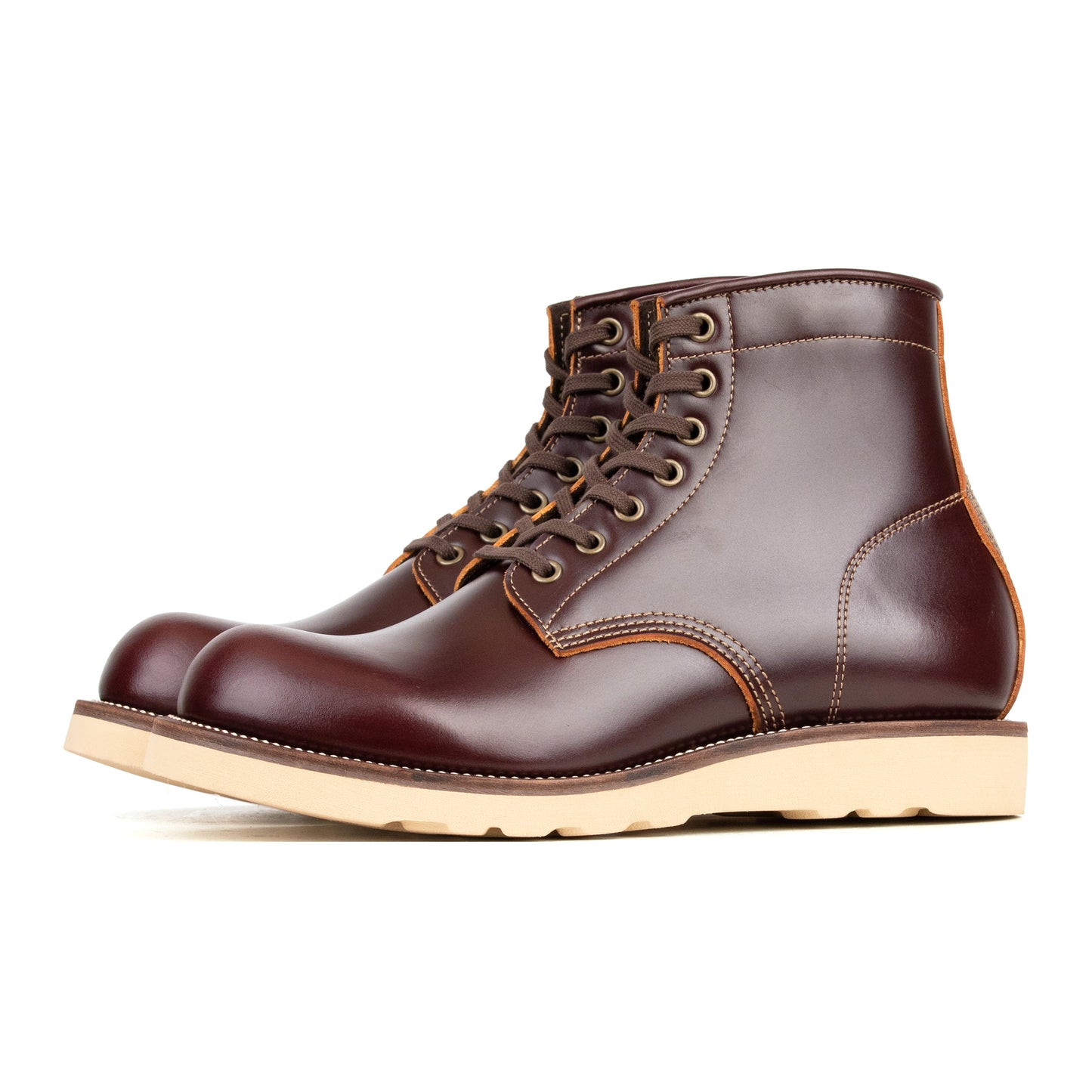 City Railway Boot -luosjiet®boots - Dark Wine TeaCore OTA Cowhide