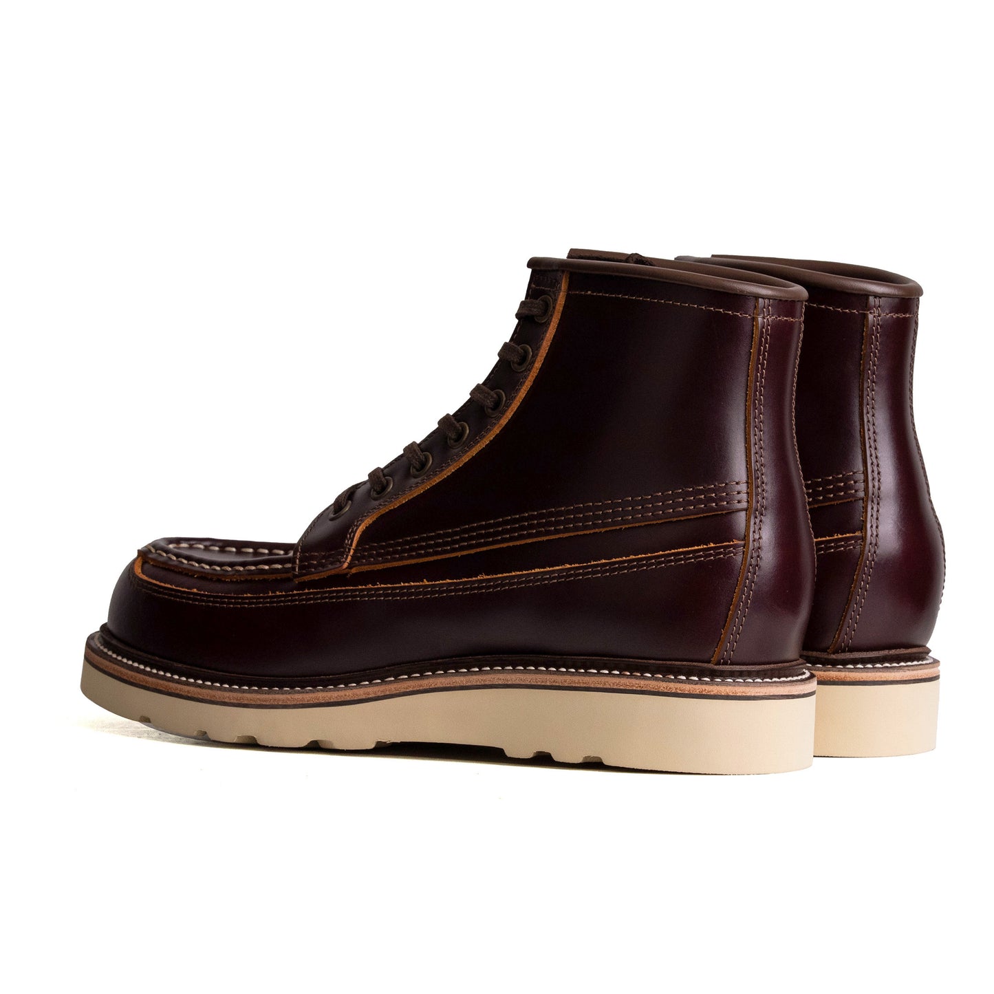 Rural MocToe Boot -luosjiet®boots - Dark Wine TeaCore OTA Cowhide