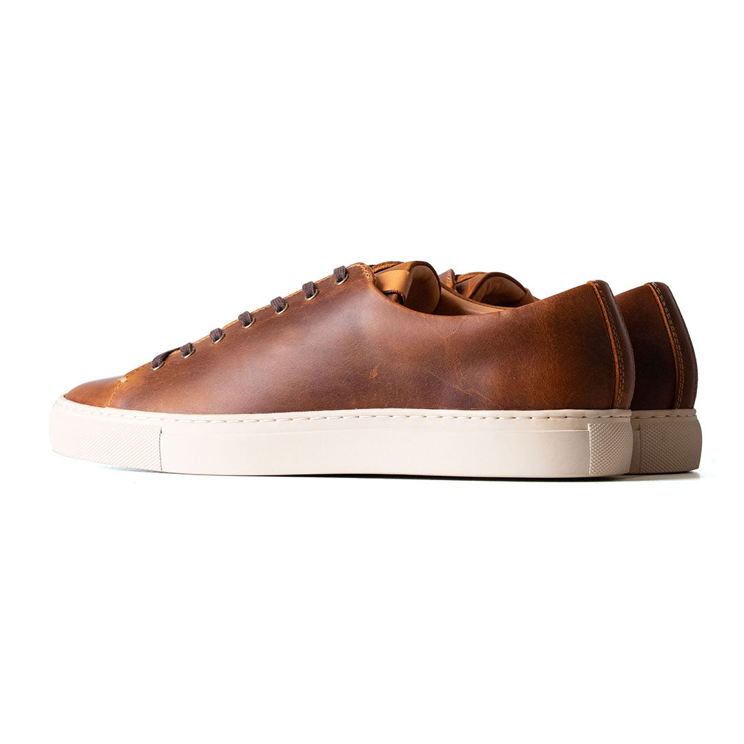 Classic Low -Tops Sneaker - luosjiet®Sneakers -  Brandy Crazy Horse Cowhide