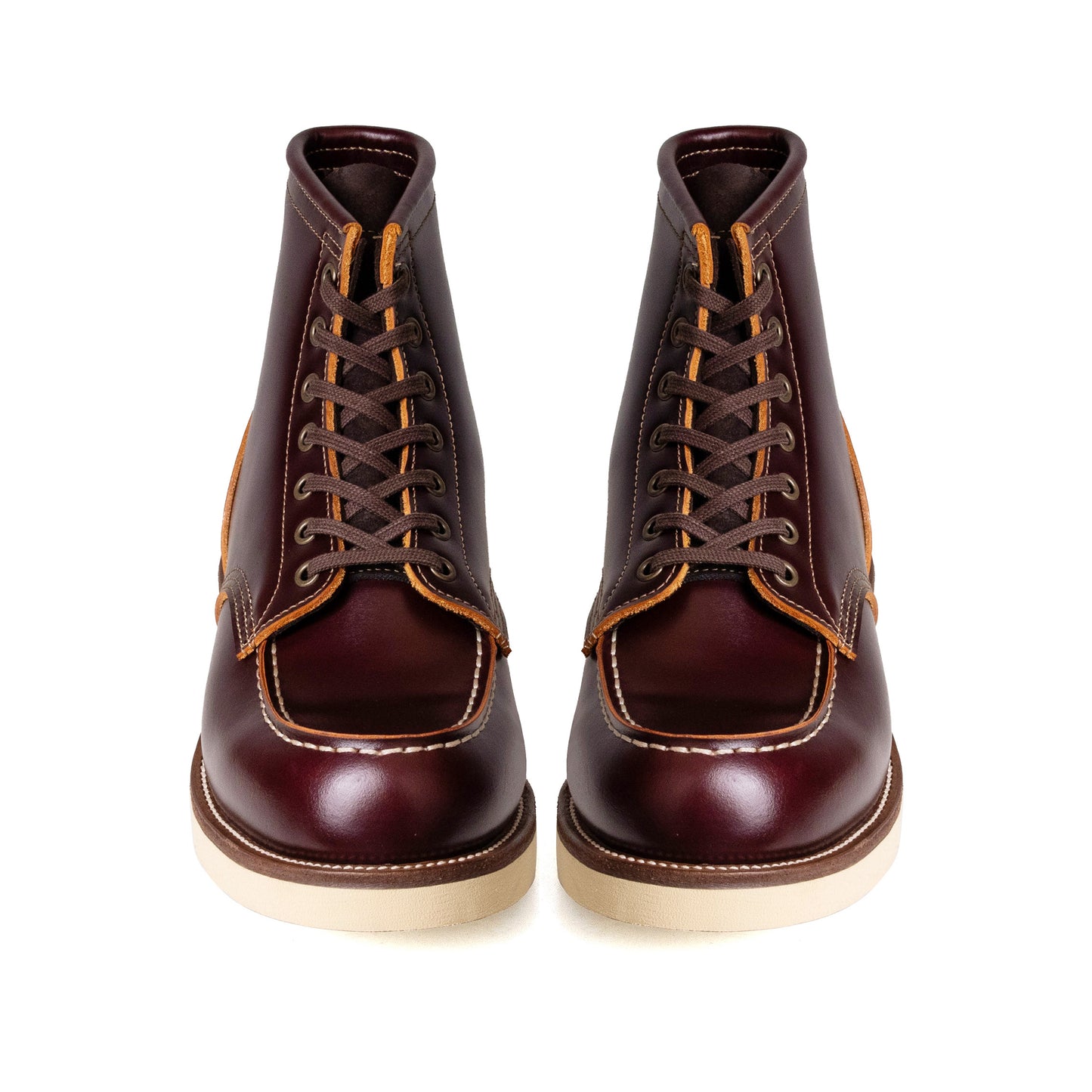 City MocToe Boot -luosjiet®boots - Dark Wine TeaCore OTA Cowhide