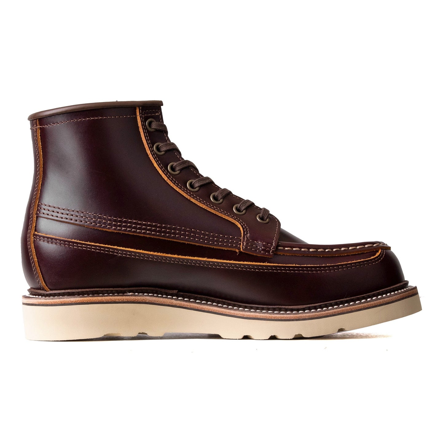 Rural MocToe Boot -luosjiet®boots - Dark Wine TeaCore OTA Cowhide