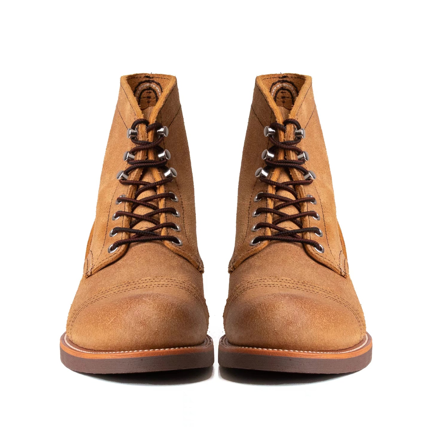 Classic Paratroop Boots - luosjiet®boots -  Yellow Brown Grain Cowhide Reverse