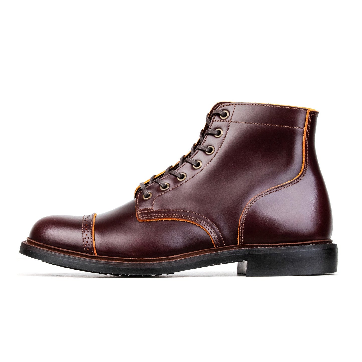 Captoe Service Boot - luosjiet®boots -  Wine TeaCore OTA Cowhide