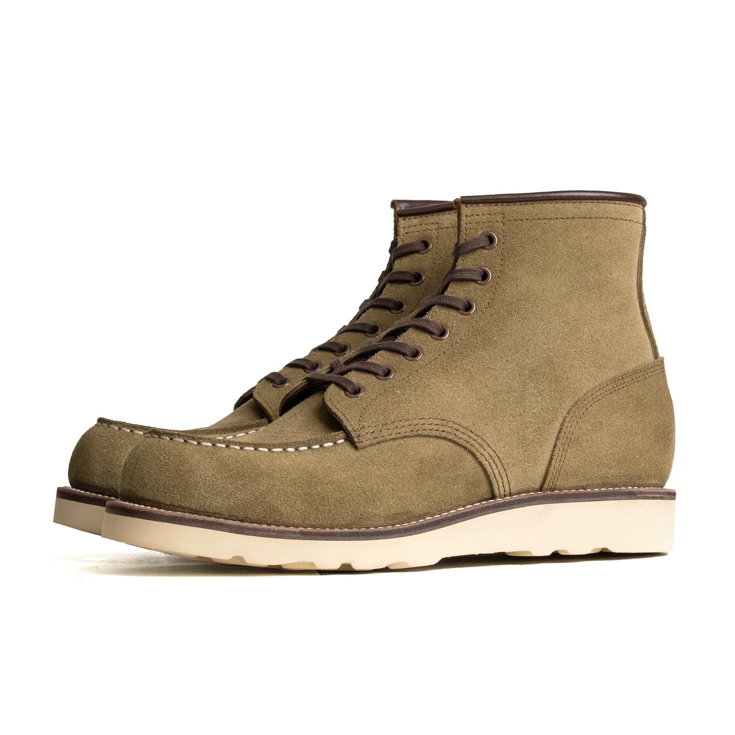 City MocToe Boot -luosjiet®boots - Olive Oiled Nubuck Reverse(German)