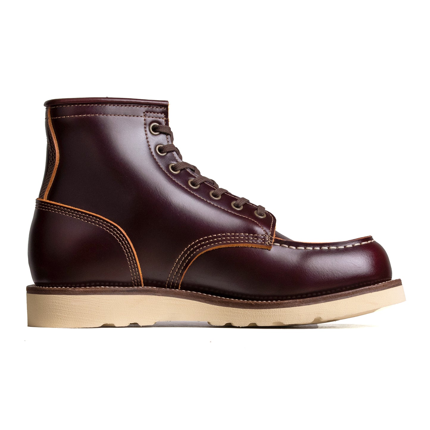 City MocToe Boot -luosjiet®boots - Dark Wine TeaCore OTA Cowhide