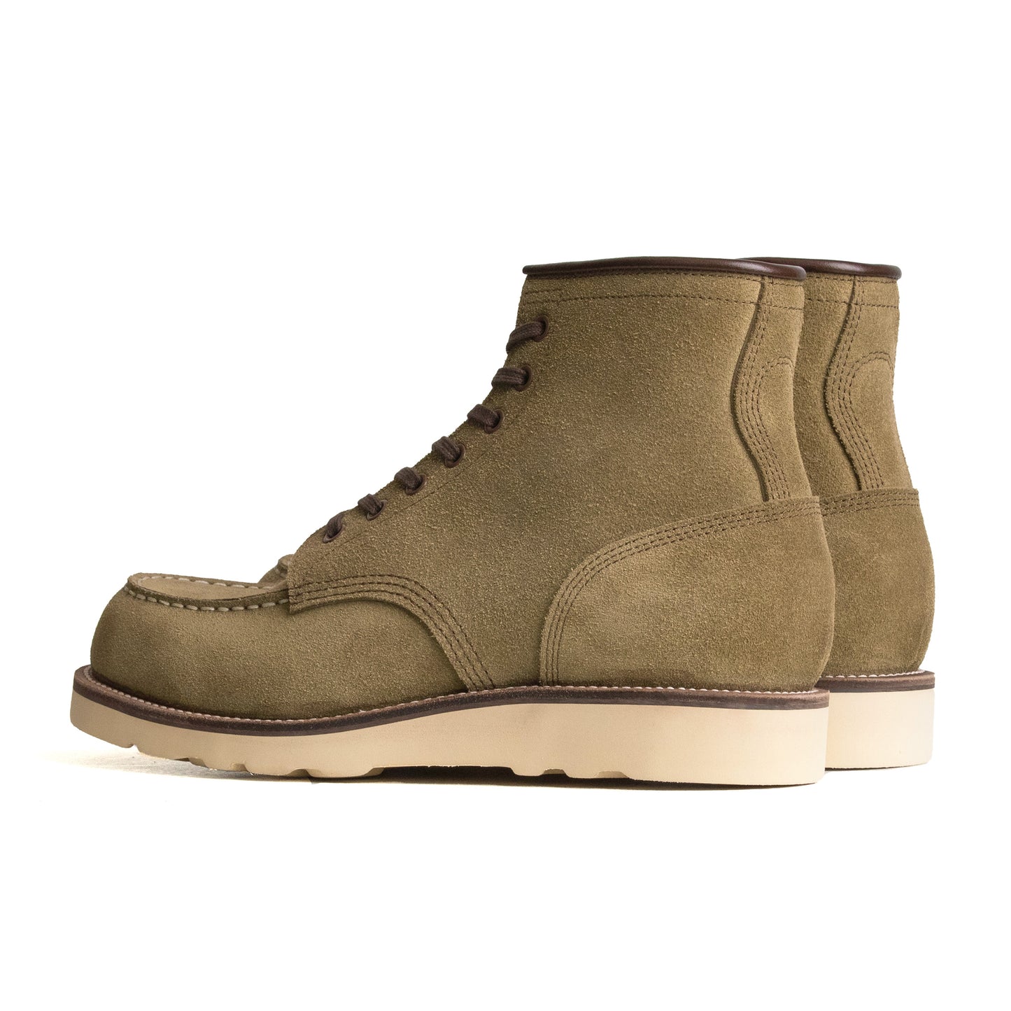 City MocToe Boot -luosjiet®boots - Olive Oiled Nubuck Reverse(German)