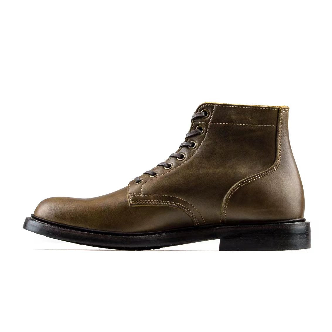 Plain Service Boot - luosjiet®boots -  Olive Refresh Waxy