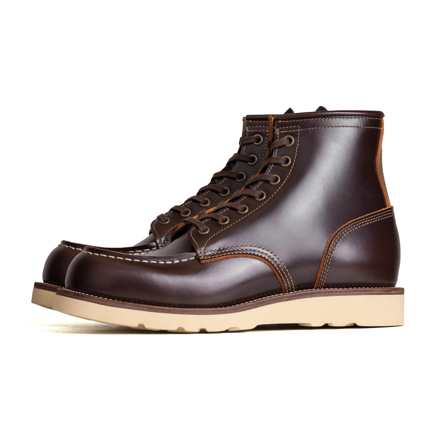 City MocToe Boot -luosjiet®boots - Brown TeaCore OTA Cowhide