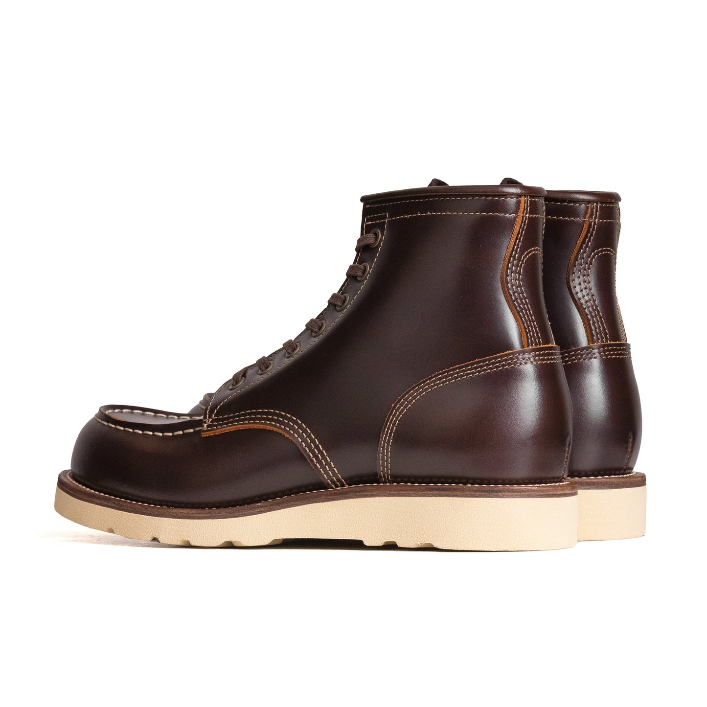 City MocToe Boot -luosjiet®boots - Brown TeaCore OTA Cowhide