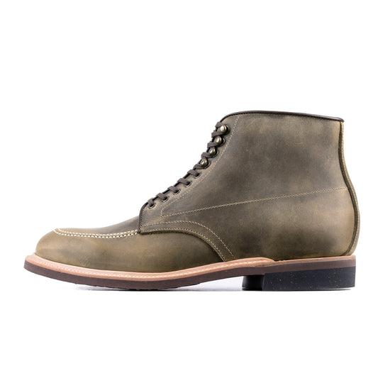 Indiana Jones MocToe Boot -luosjiet®boots - Olive oiled Nubuck(German）