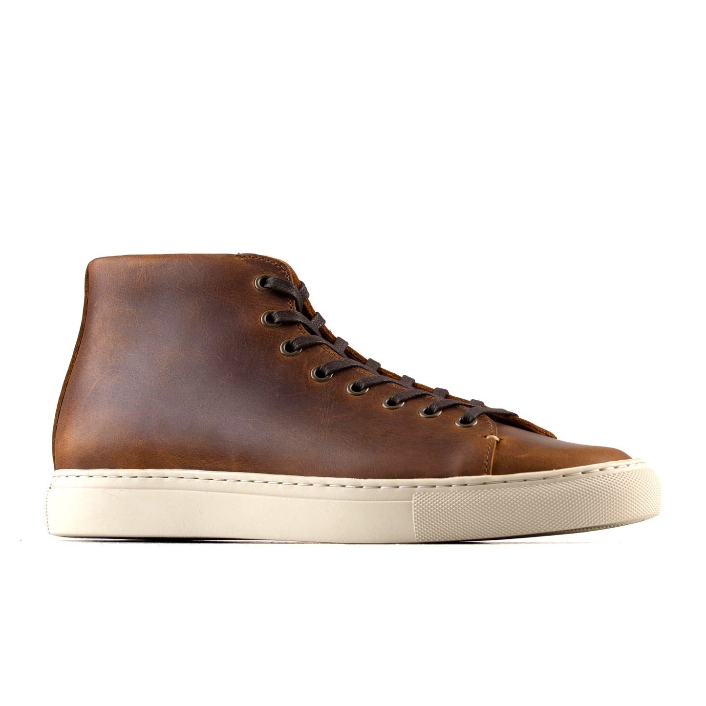 Classic Mid-Tops Sneaker - luosjiet®Sneakers -  Brandy Crazy Horse Cowhide