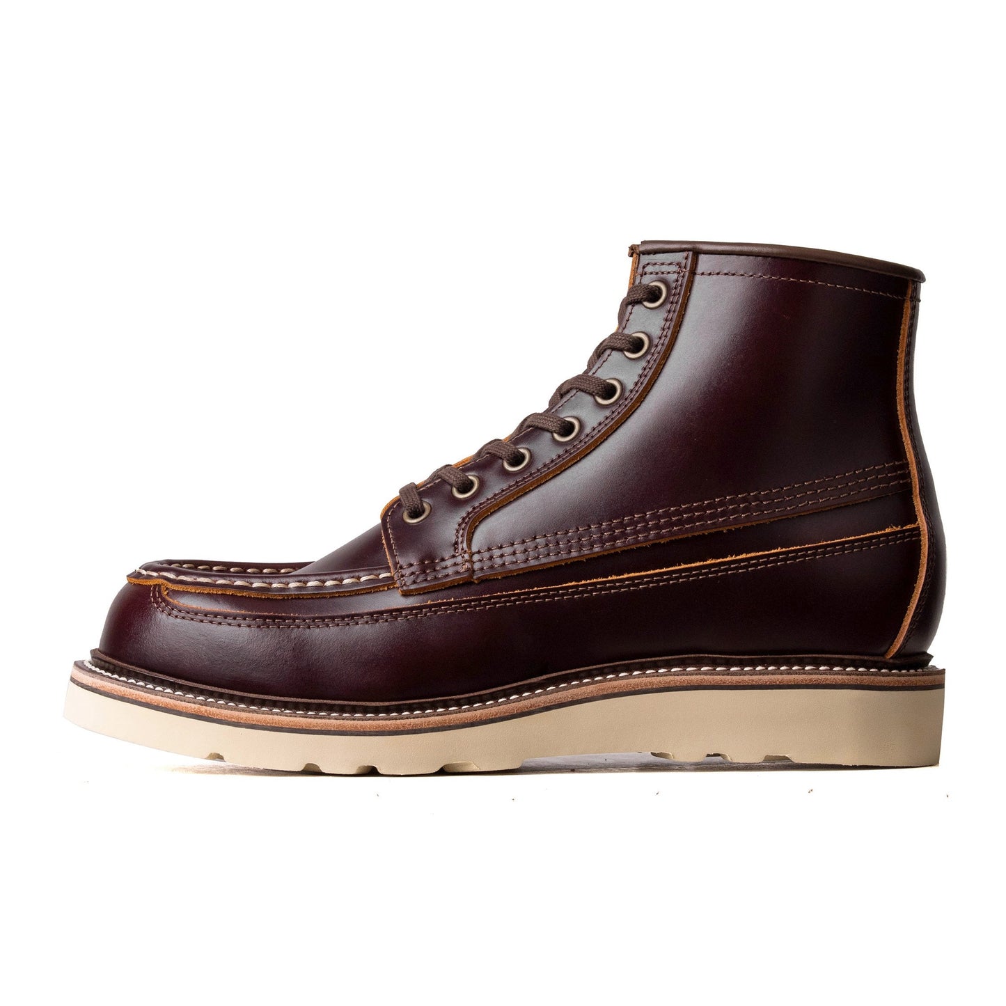 Rural MocToe Boot -luosjiet®boots - Dark Wine TeaCore OTA Cowhide