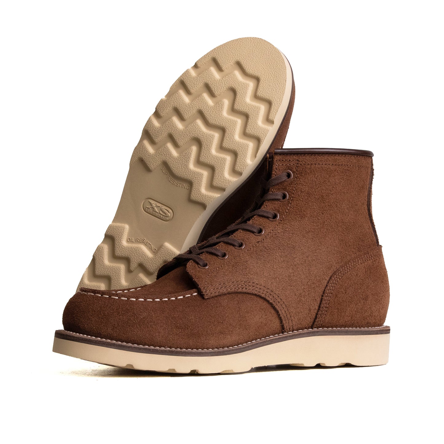 City MocToe Boot -luosjiet®boots - Brown Oiled Nubuck Reverse(German)