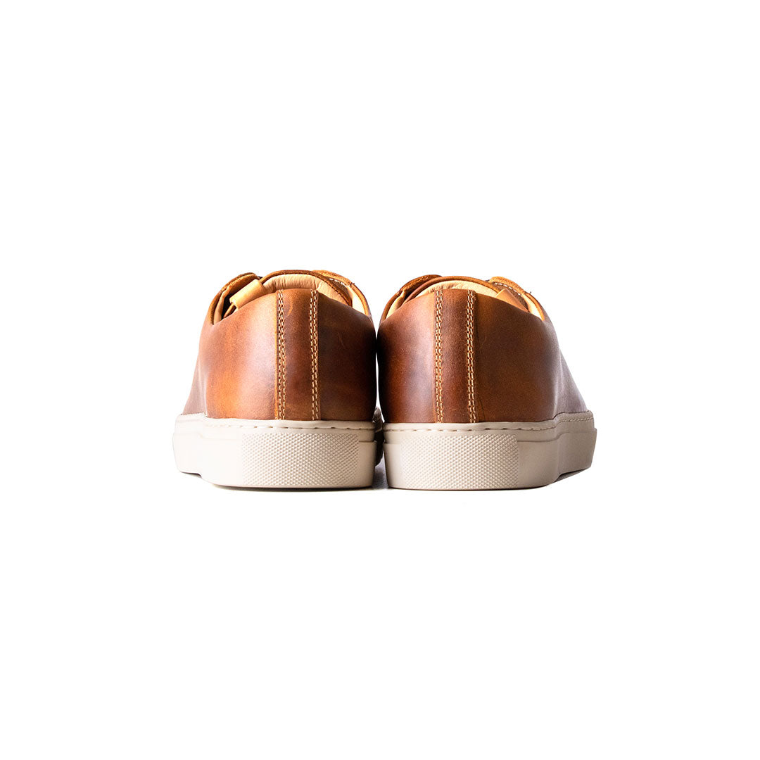 Classic Low -Tops Sneaker - luosjiet®Sneakers -  Brandy Crazy Horse Cowhide