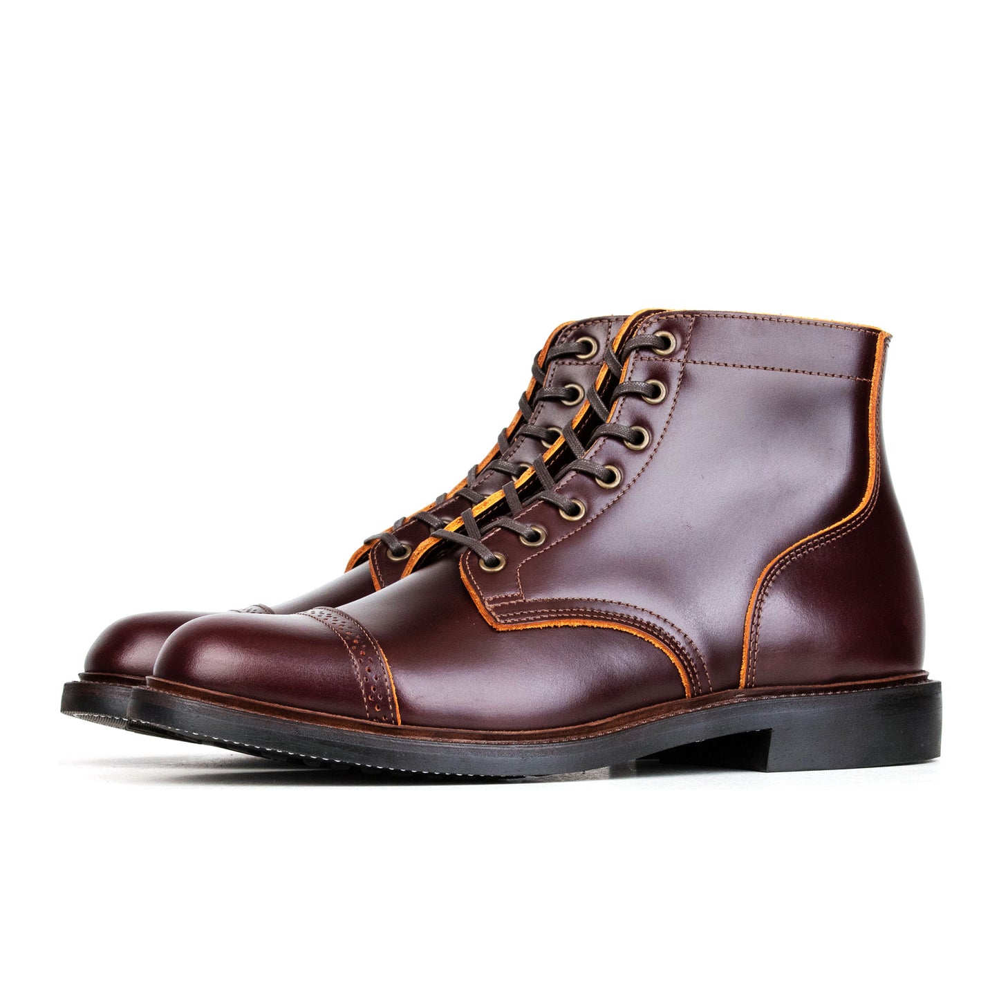 Captoe Service Boot - luosjiet®boots -  Wine TeaCore OTA Cowhide