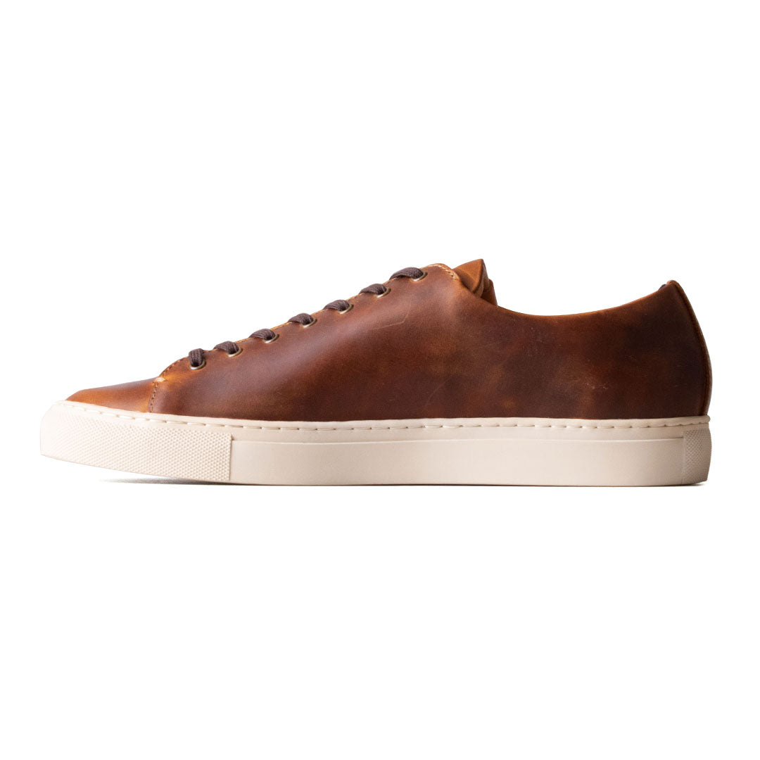 Classic Low -Tops Sneaker - luosjiet®Sneakers -  Brandy Crazy Horse Cowhide