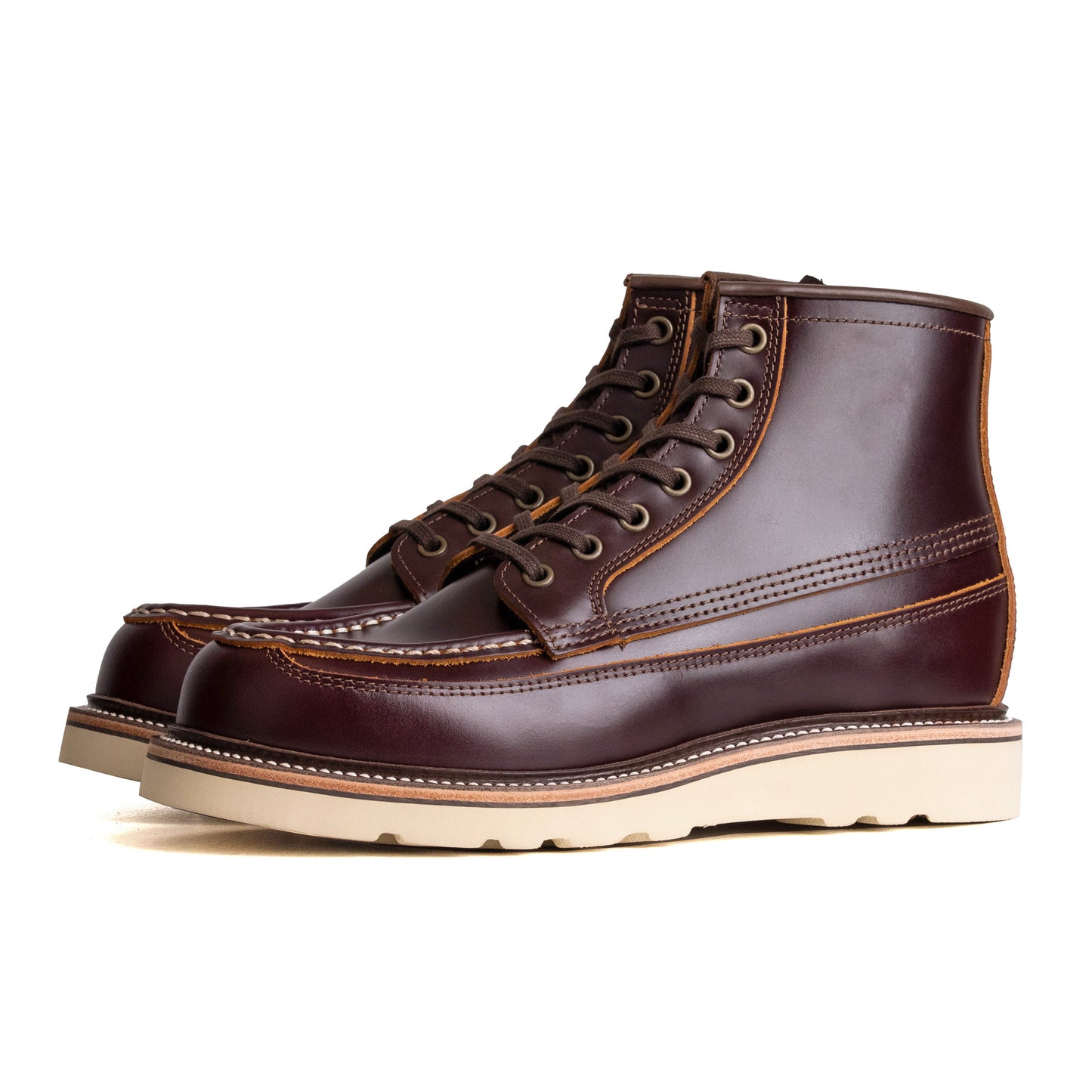 Rural MocToe Boot -luosjiet®boots - Dark Wine TeaCore OTA Cowhide